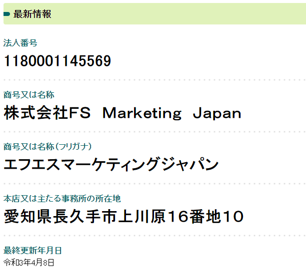 株式会社FS Marketing Japanとは